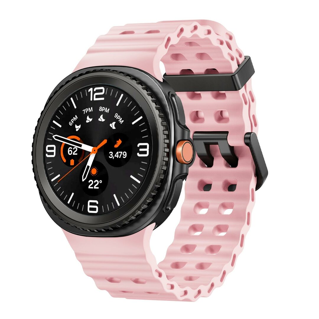 Marine siliconen band - Lichtroze - Samsung Galaxy Watch 8 - 40mm / 44mm