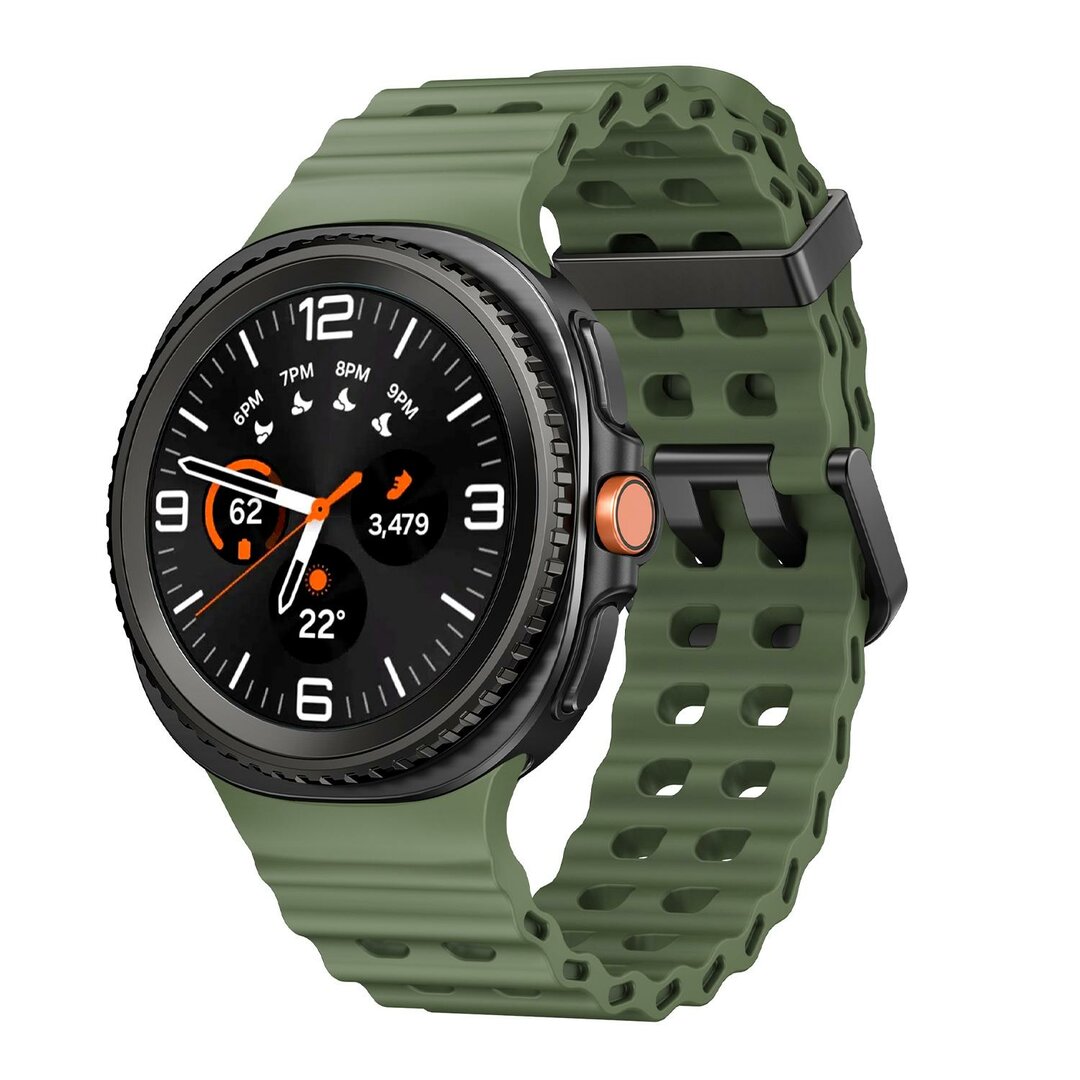 Marine siliconen band - Groen - Samsung Galaxy Watch 8 - 40mm / 44mm