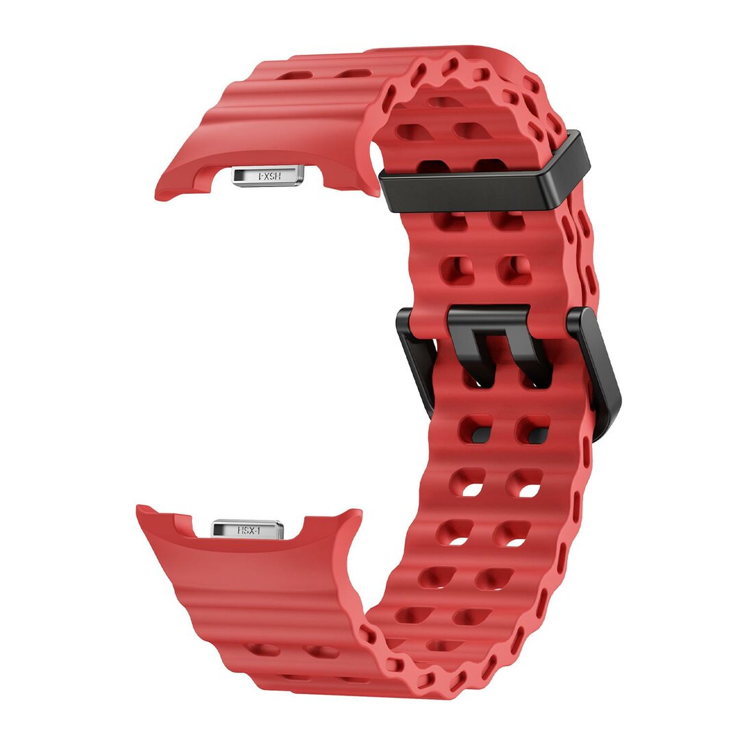 Marine siliconen band - Rood - Samsung Galaxy Watch 8 - 40mm / 44mm
