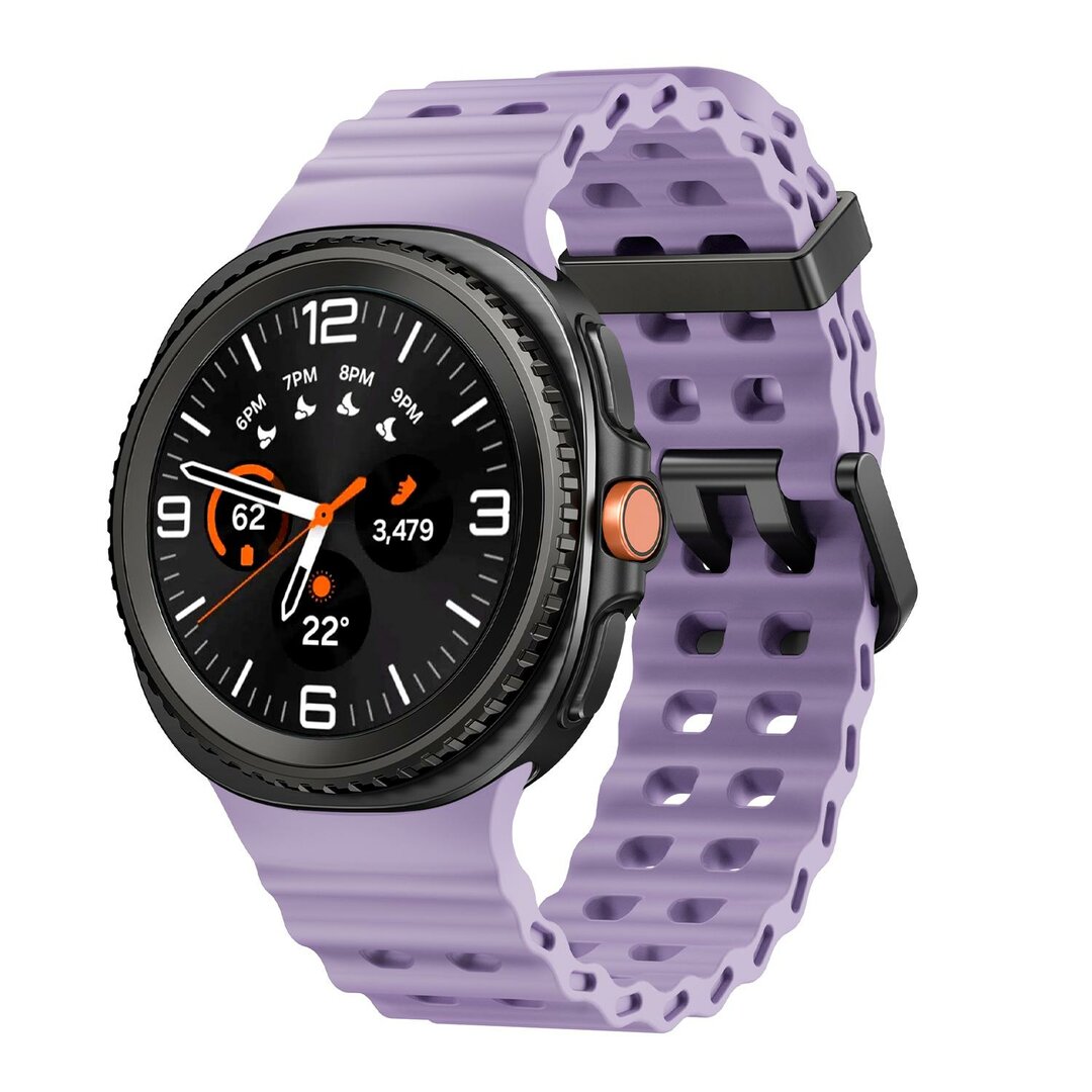 Marine siliconen band - Paars - Samsung Galaxy Watch 8 - 40mm / 44mm