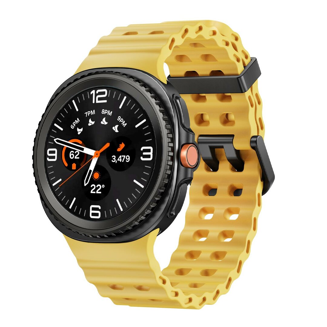 Marine siliconen band - Geel - Samsung Galaxy Watch 8 - 40mm / 44mm