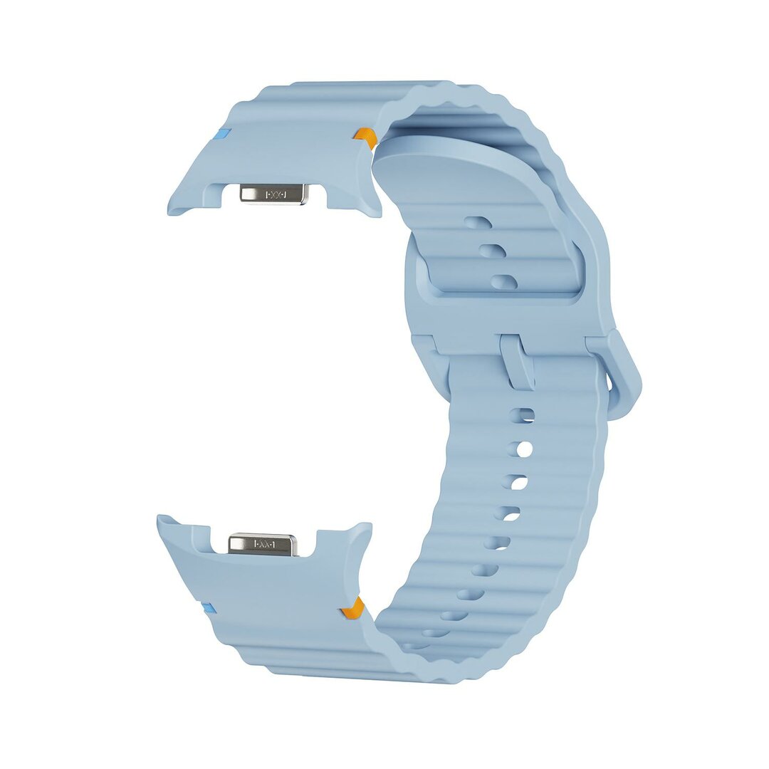 Classic Wave siliconen band - Blauw - Samsung Galaxy Watch 8 - 40mm / 44mm