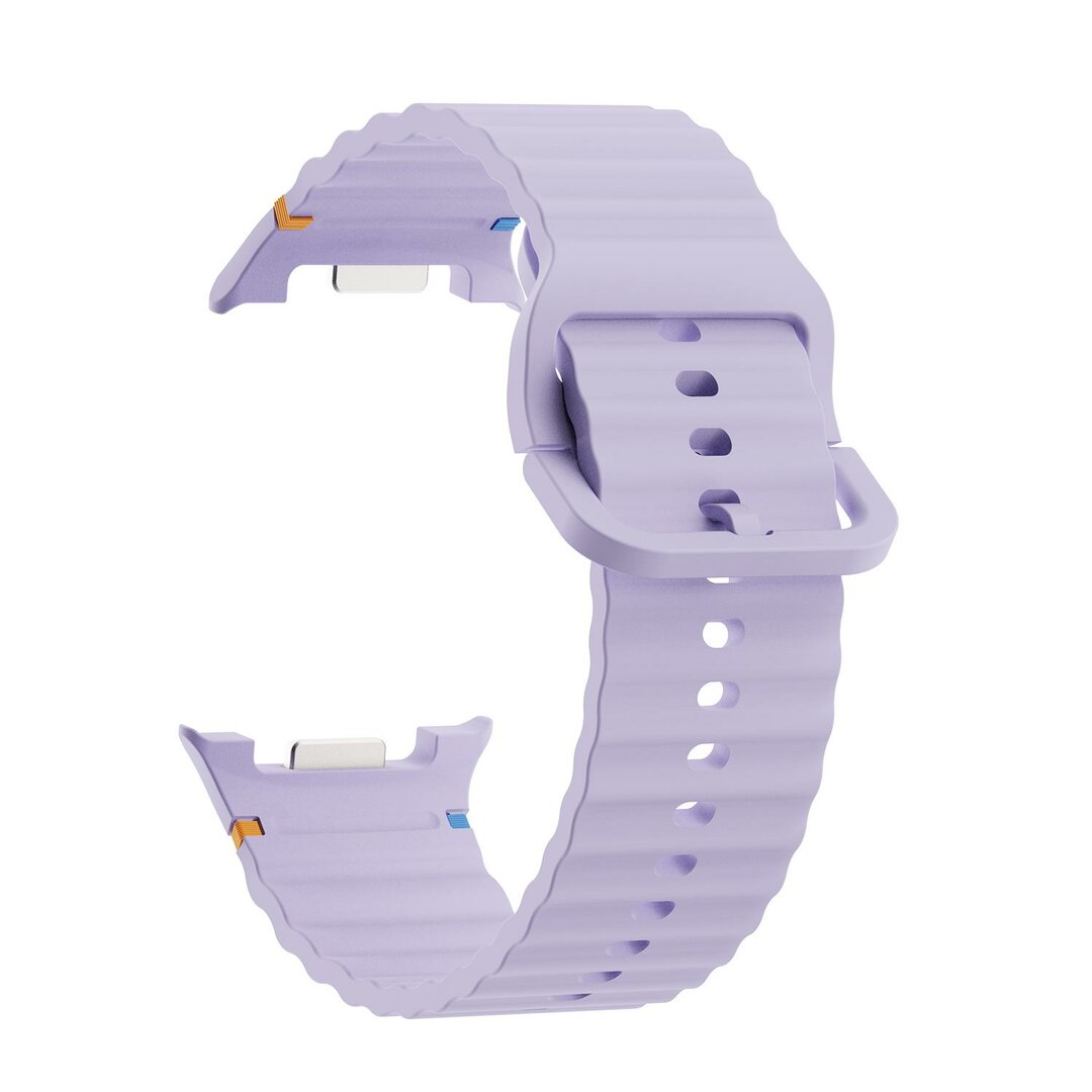 Classic Wave siliconen band - Paars - Samsung Galaxy Watch 8 - 40mm / 44mm