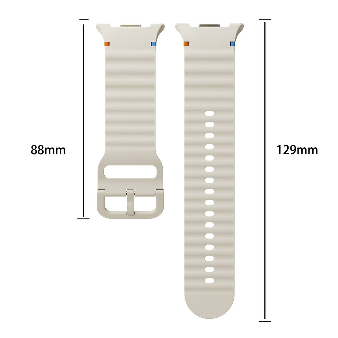 Classic Wave siliconen band - Paars - Samsung Galaxy Watch 8 - 40mm / 44mm