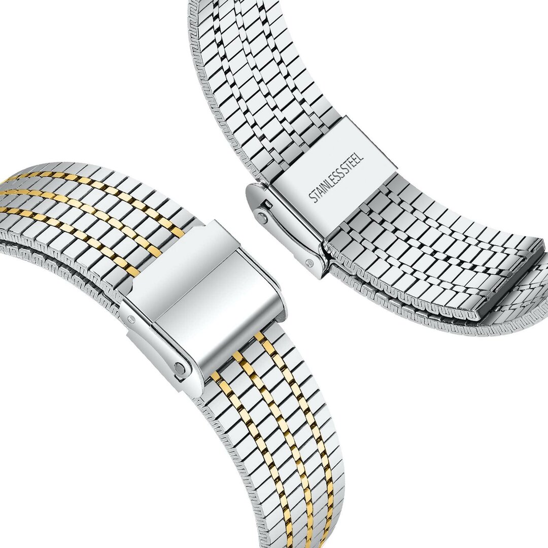 Stalen bandje - Zilver met goud - Samsung Galaxy Watch 8 - 40mm / 44mm