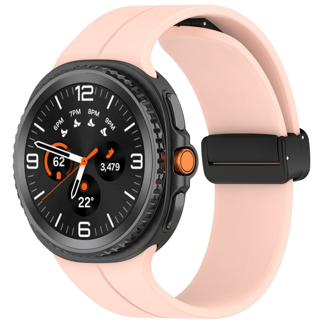 D-buckle Solid Line sportbandje - Roze - Samsung Galaxy Watch 8 - 40mm / 44mm