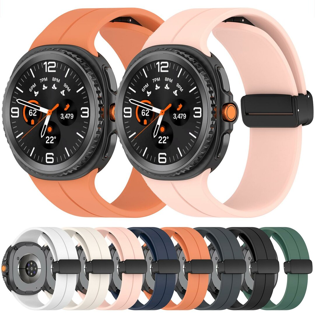 D-buckle Solid Line sportbandje - Roze - Samsung Galaxy Watch 8 - 40mm / 44mm