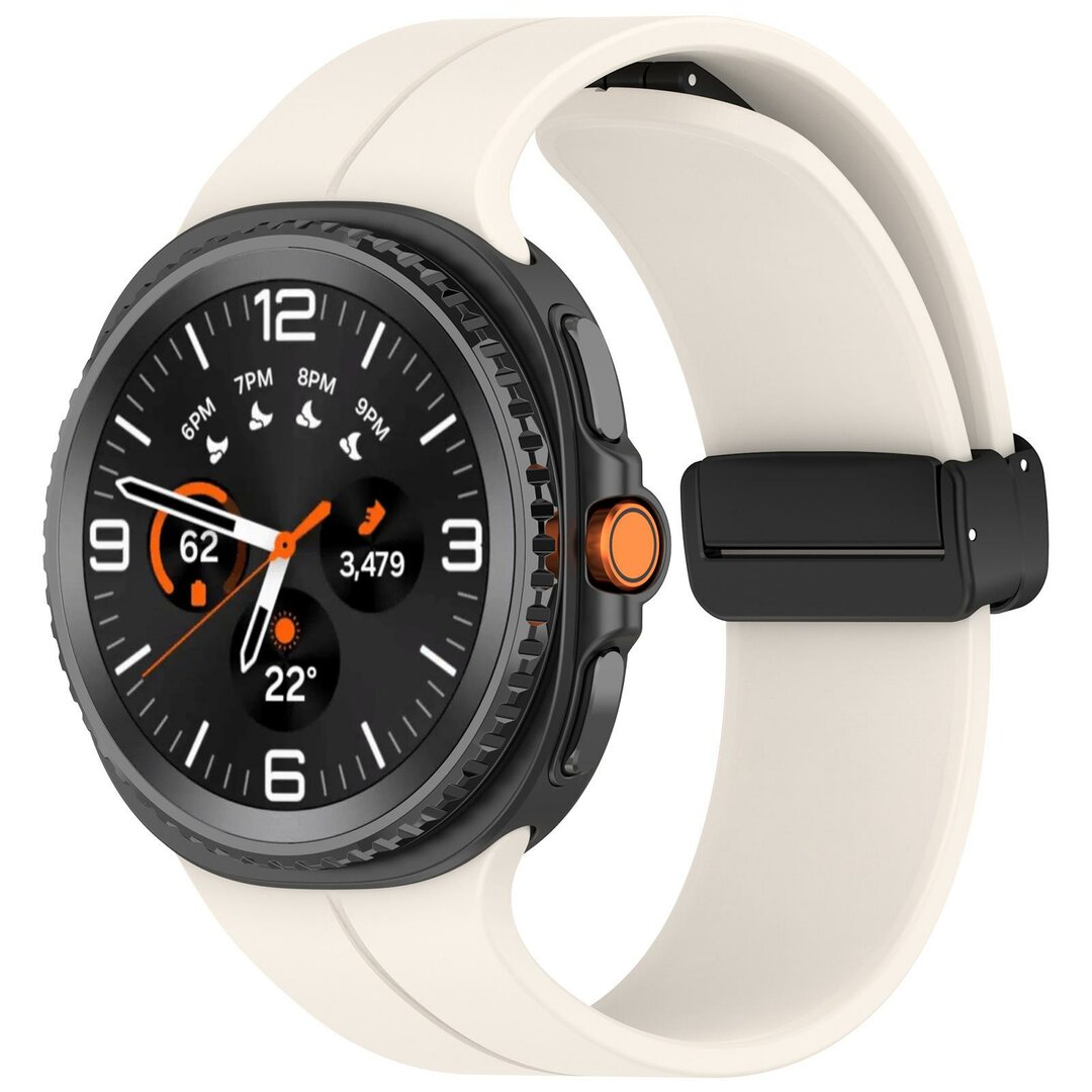 D-buckle Solid Line sportbandje - Starlight - Samsung Galaxy Watch 8 - 40mm / 44mm