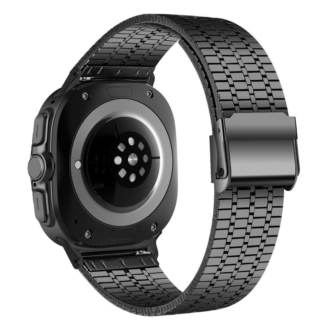 Stalen bandje - Zwart - Samsung Galaxy Watch 8 Classic - 46mm