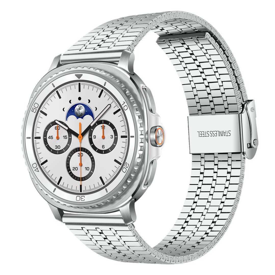 Stalen bandje - Zilver - Samsung Galaxy Watch 8 Classic - 46mm