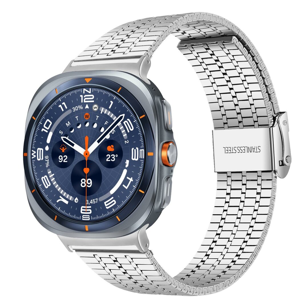 Stalen bandje - Zilver - Samsung Galaxy Watch Ultra - 47mm