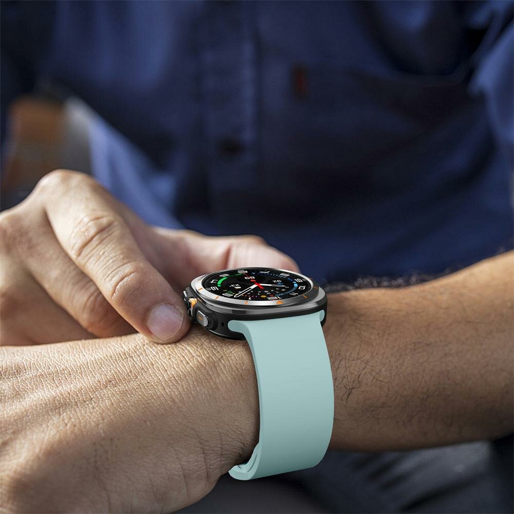 Solid color siliconen band - Pastel groen - Samsung Galaxy Watch Ultra - 47mm