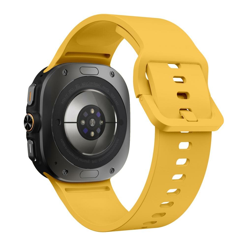 Solid color siliconen band - Geel - Samsung Galaxy Watch Ultra - 47mm
