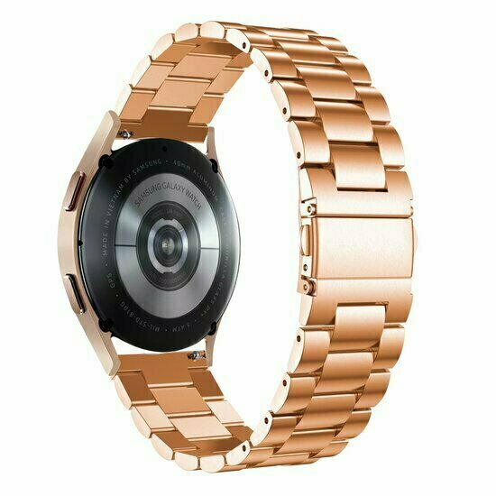 Stalen schakelband - Ros&eacute; goud - Huawei Watch 5 - 42mm