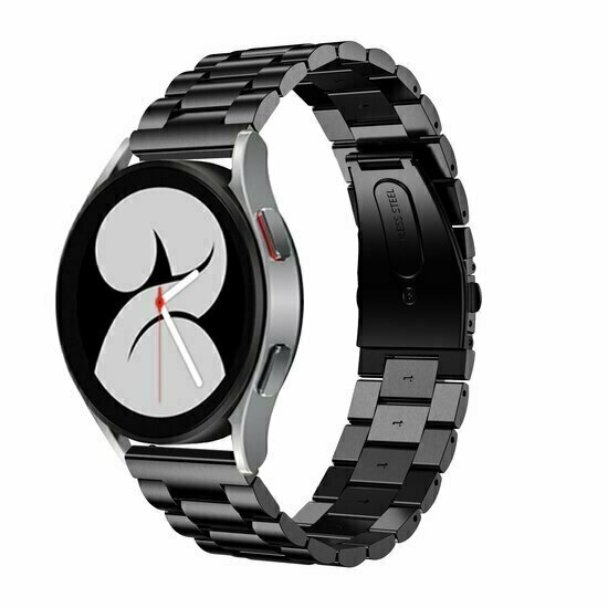 Stalen schakelband - Zwart - Huawei Watch 5 - 42mm