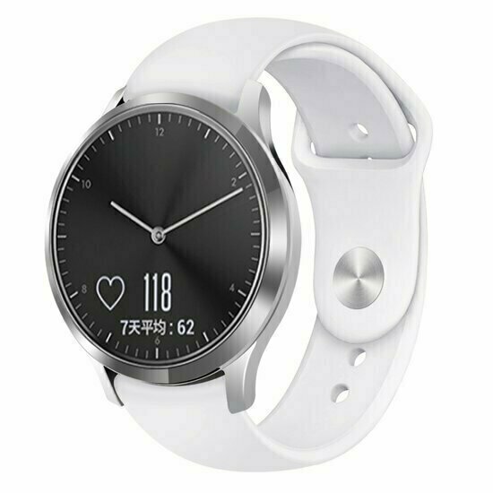 Sportbandje - Maat: Large - Wit - Huawei Watch 5 - 42mm