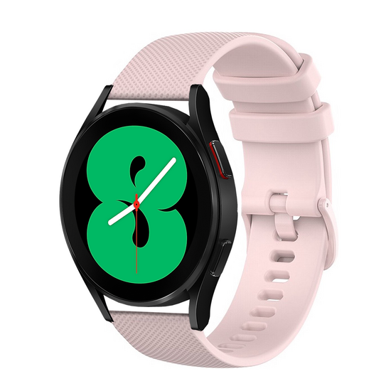 Sportband met motief - Lichtroze - Huawei Watch 5 - 42mm