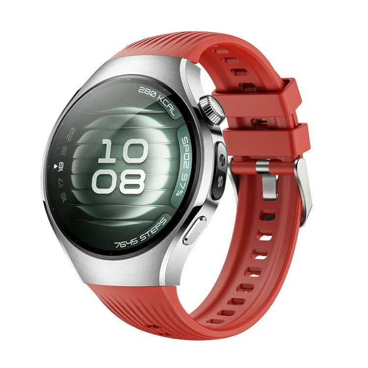 Siliconen bandje 'True Fit' - Rood - Huawei Watch 5 - 46mm
