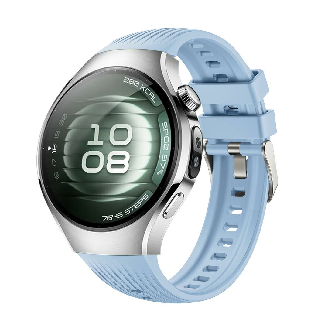 Siliconen bandje 'True Fit' - Blauw - Huawei Watch 5 - 46mm