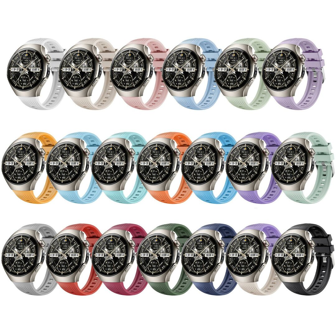 Siliconen bandje 'True Fit' - Roze - Huawei Watch 5 - 46mm