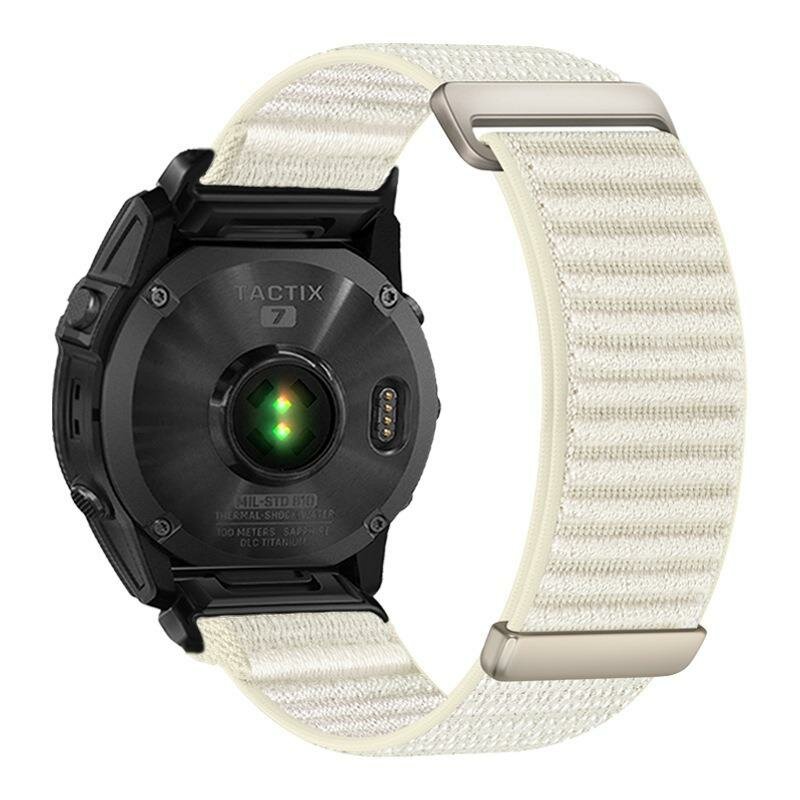 Nylon Sport Loop bandje - Sterrenlicht - Garmin Quatix 8 - 51mm