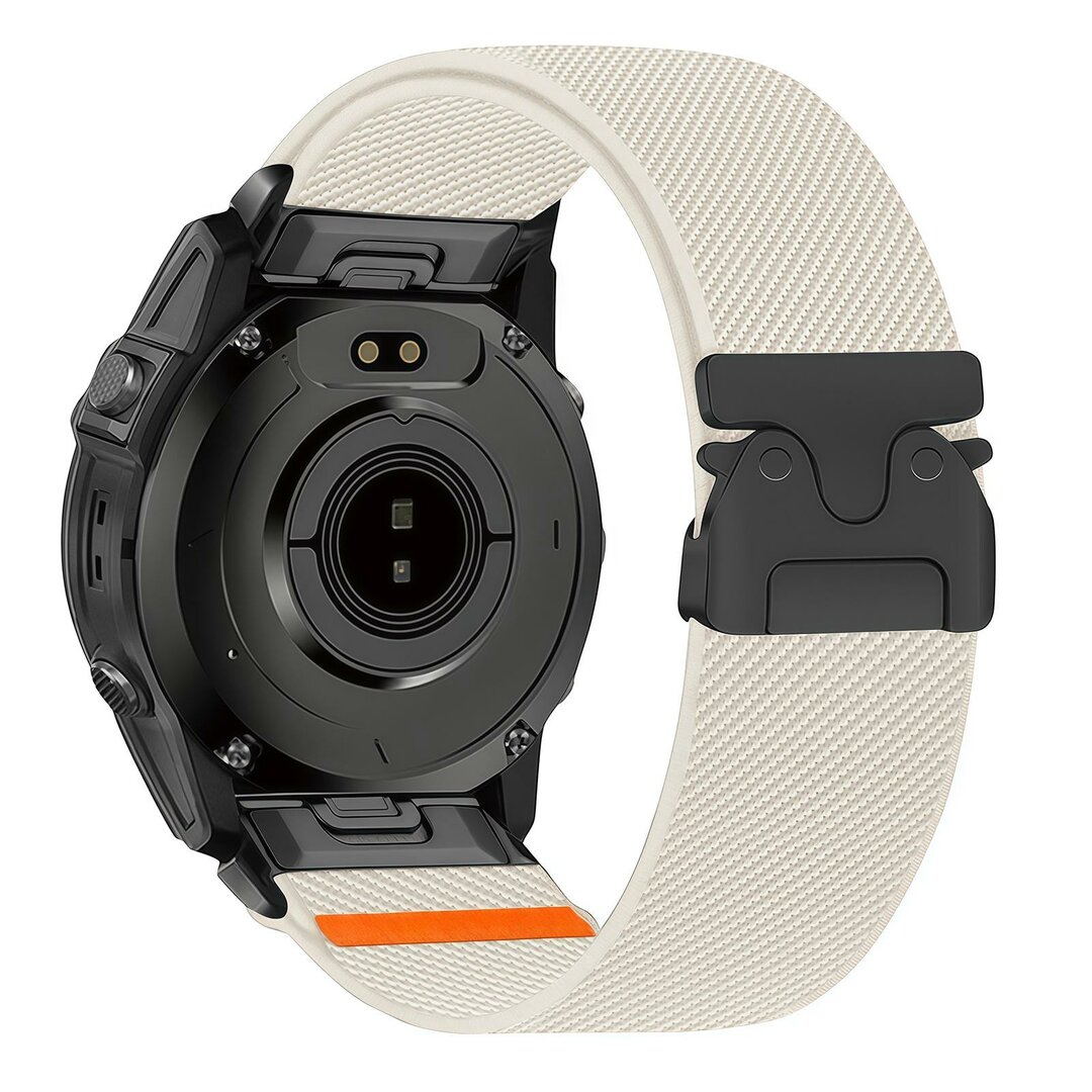 Nylon bandje met parachute sluiting - Sterrenlicht - Garmin Quatix 8 - 51mm