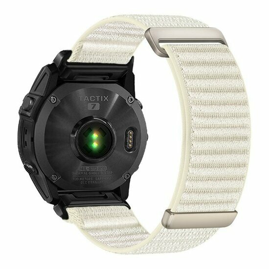 Nylon Sport Loop bandje - Sterrenlicht - Garmin Fenix 7X / 6X / 5X
