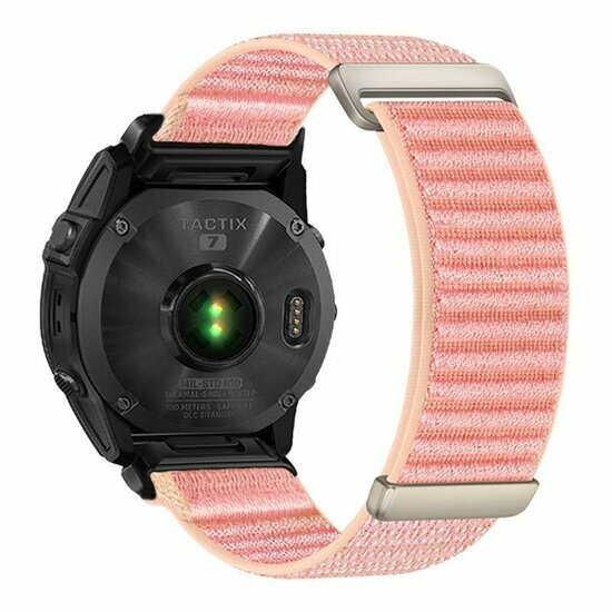 Nylon Sport Loop bandje - Roze - Garmin Epix Gen 2 (47mm) / MARQ / Quatix 7/6/5