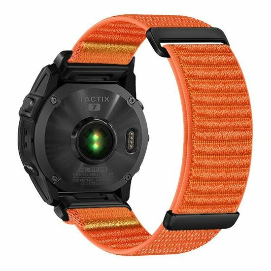 Nylon Sport Loop bandje - Oranje - Garmin Fenix 8 / 8 Pro - 47mm