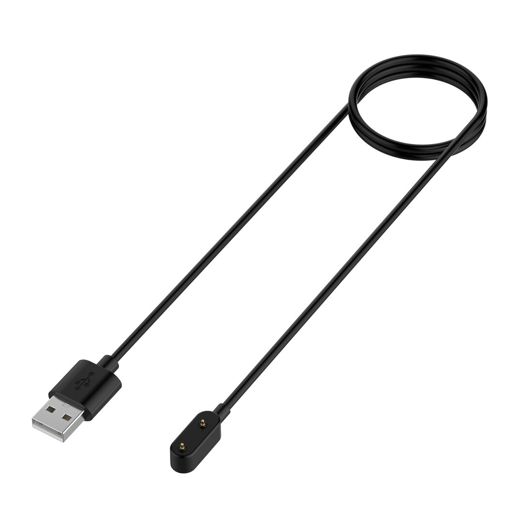 Oplader / Oplaadkabel - Geschikt voor Huawei Watch Fit 5 / 4 / 3 / 2 / 1 / Fit New / Fit Mini - Huawei Honor Band - Huawei Band 9 / 8 / 7 / 6 - USB aansluiting - 1 meter - Zwart