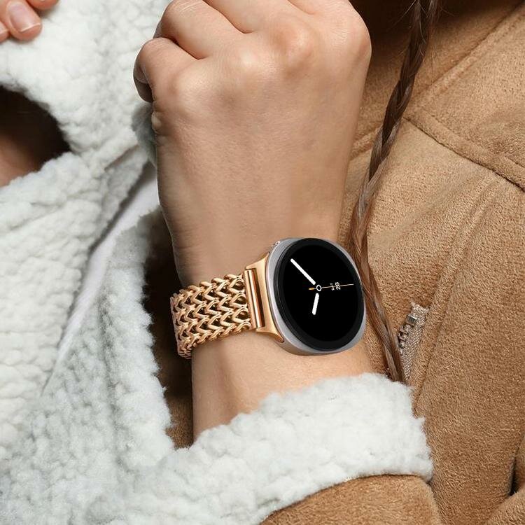 Gevlochten RVS band - Ros&eacute; / champagne goud - Samsung Galaxy Watch 8 - 40mm / 44mm