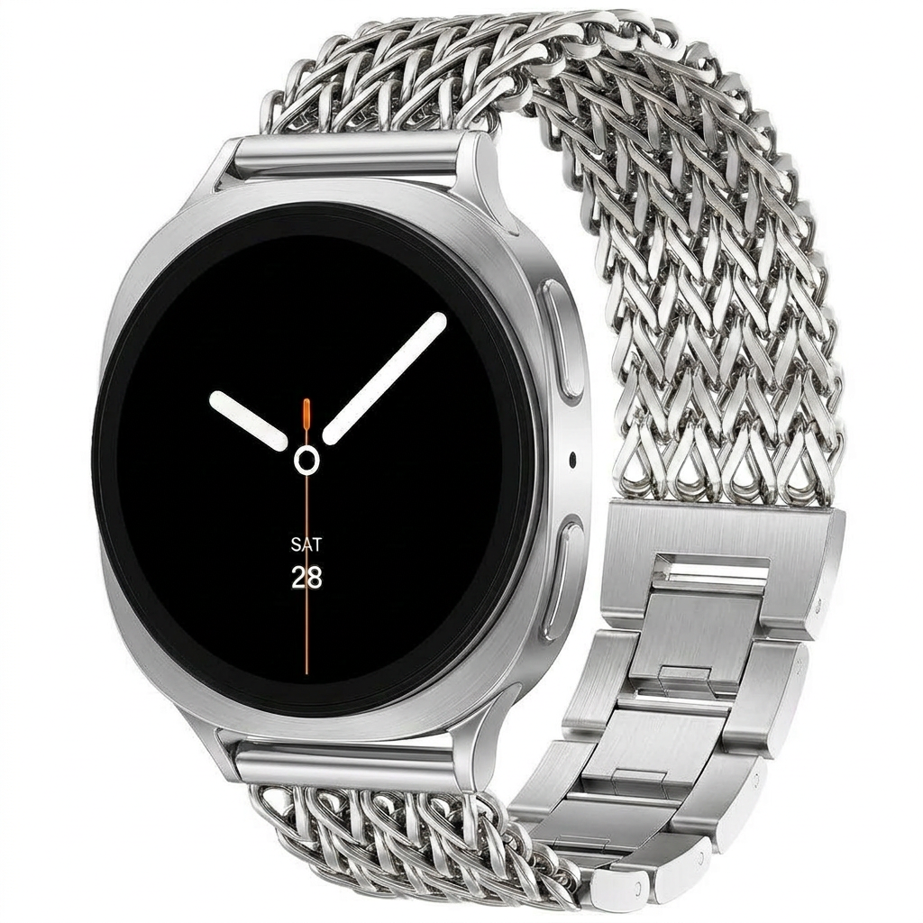 Gevlochten RVS band - Zilver - Samsung Galaxy Watch 8 - 40mm / 44mm