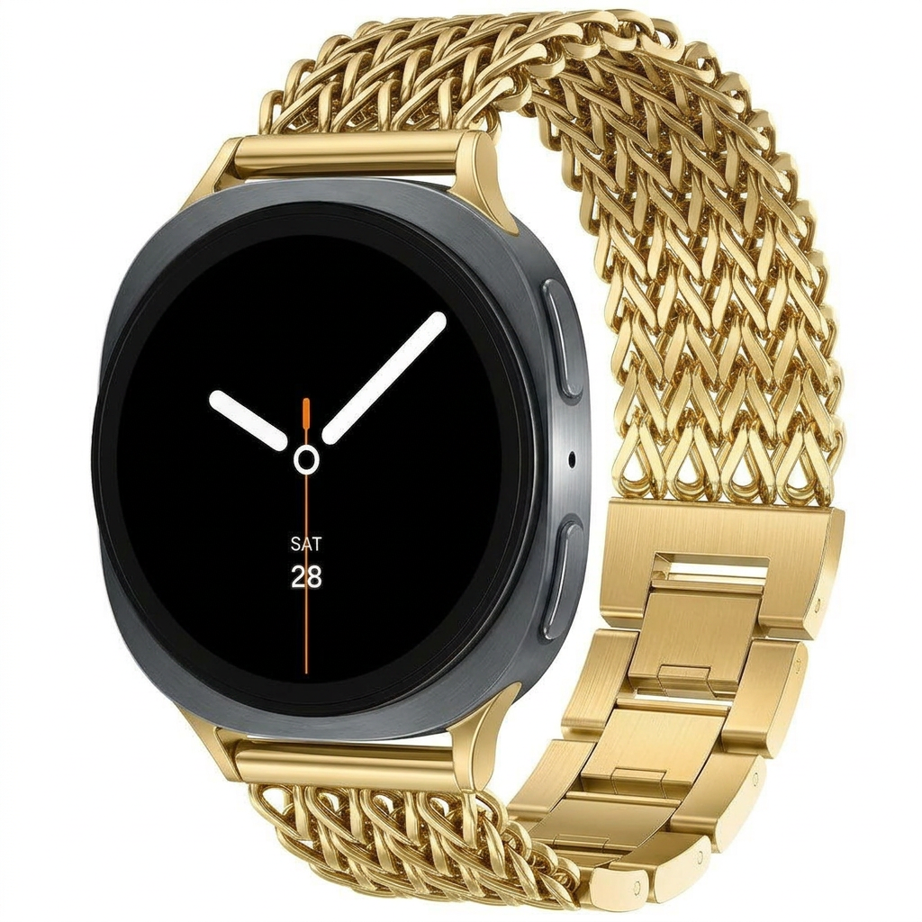 Gevlochten RVS band - Goud - Samsung Galaxy Watch 8 - 40mm / 44mm