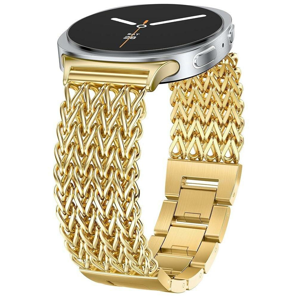 Gevlochten RVS band - Goud - Samsung Galaxy Watch 8 Classic - 46mm