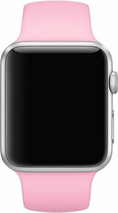 Rubberen sportbandje - Roze - Geschikt voor Apple Watch 44mm / 45mm&nbsp;/ 46mm / 49mm