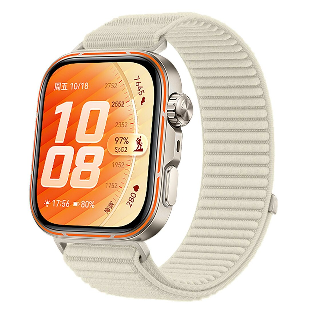Nylon ribbelbandje - Sterrenlicht - Huawei Watch Fit 5 / 4 / 3