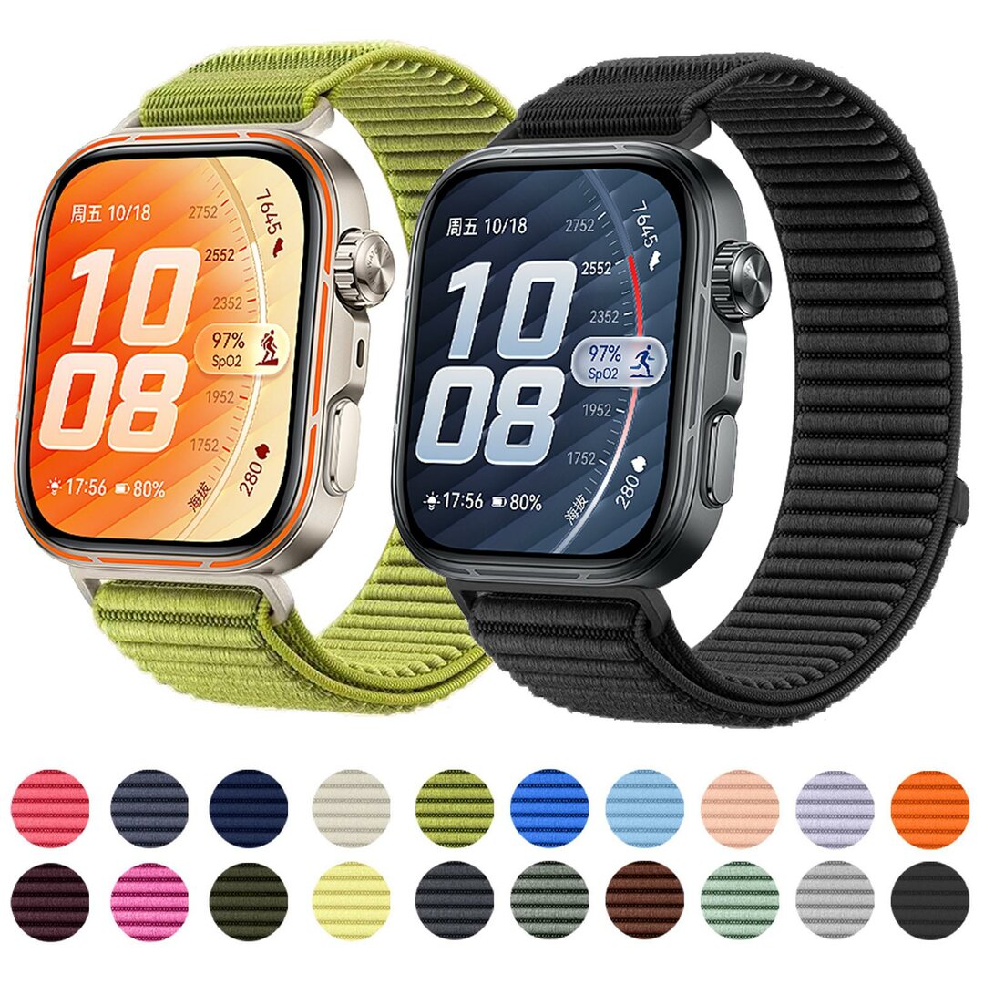 Nylon ribbelbandje - Sterrenlicht - Huawei Watch Fit 5 / 4 / 3