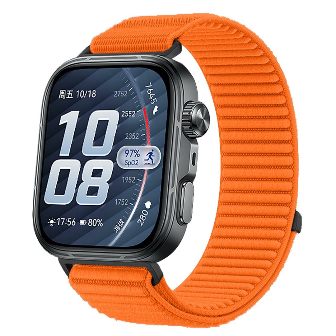 Nylon ribbelbandje - Oranje - Huawei Watch Fit 5 / 4 / 3