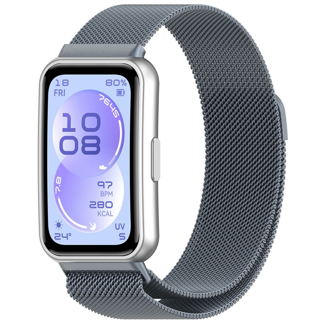 Milanese bandje - Space grey - Huawei Band 11 / 11 pro