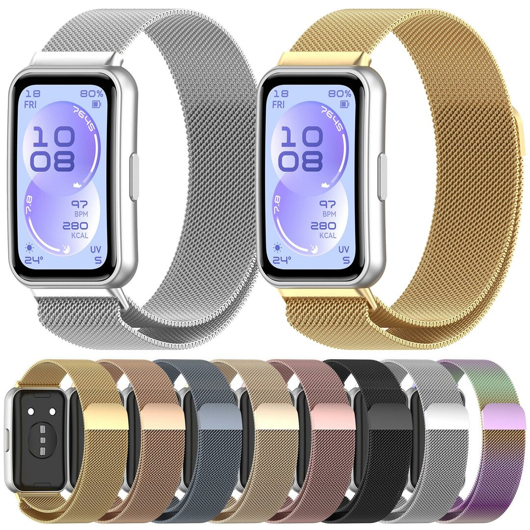 Milanese bandje - Space grey - Huawei Band 11 / 11 pro