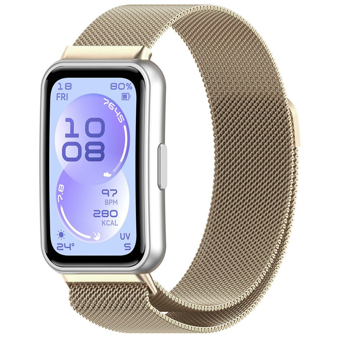 Milanese bandje - Vintage goud - Huawei Band 11 / 11 pro