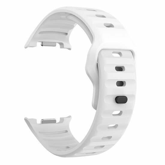 Wave siliconen band - Wit - Samsung Galaxy Watch 9 - 40mm / 44mm