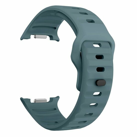 Wave siliconen band - Grijsblauw - Samsung Galaxy Watch 9 - 40mm / 44mm