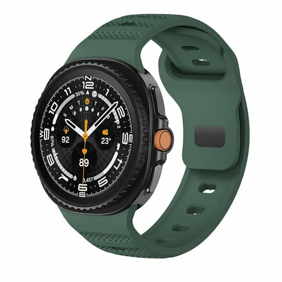Wave met motief siliconen band - Donkergroen - Samsung Galaxy Watch 9 - 40mm / 44mm