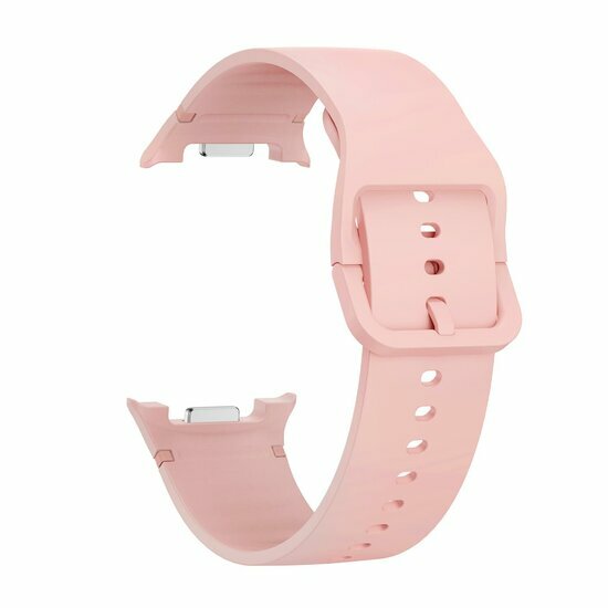 Soft siliconen band - Maat: S/M - Zalmroze - Samsung Galaxy Watch 9 - 40mm / 44mm