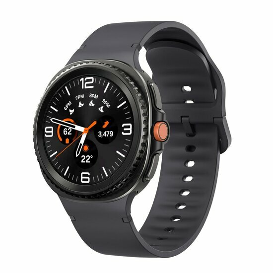 Soft siliconen band - Maat: S/M - Donkergrijs - Samsung Galaxy Watch 9 - 40mm / 44mm