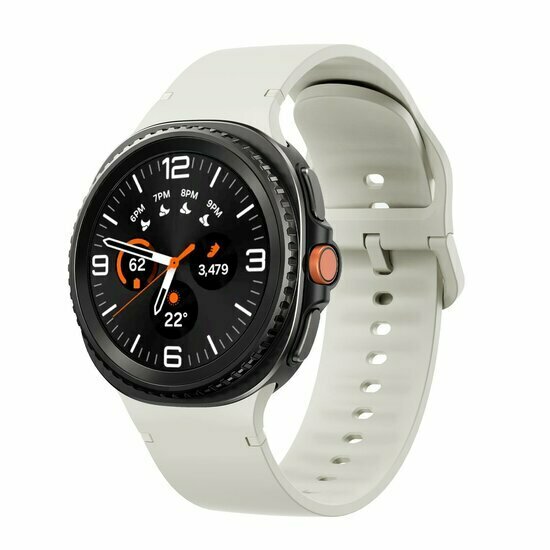 Soft siliconen band - Maat: M/L - Roomwit - Samsung Galaxy Watch 9 - 40mm / 44mm