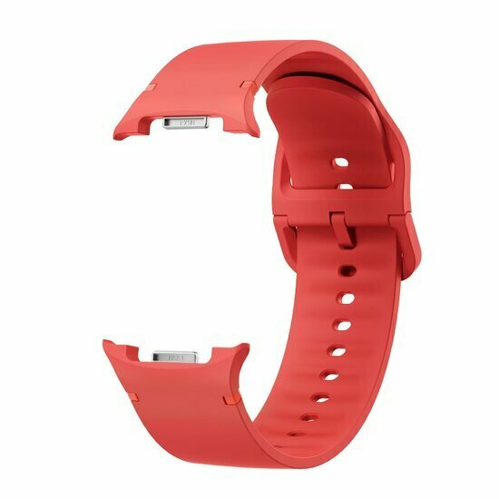 Soft siliconen band - Maat: M/L - Rood - Samsung Galaxy Watch 9 - 40mm / 44mm
