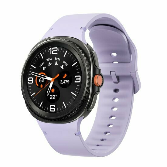 Soft siliconen band - Maat: M/L - Paars - Samsung Galaxy Watch 9 - 40mm / 44mm
