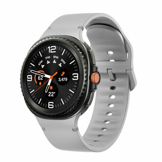 Soft siliconen band - Maat: M/L - Grijs - Samsung Galaxy Watch 9 - 40mm / 44mm